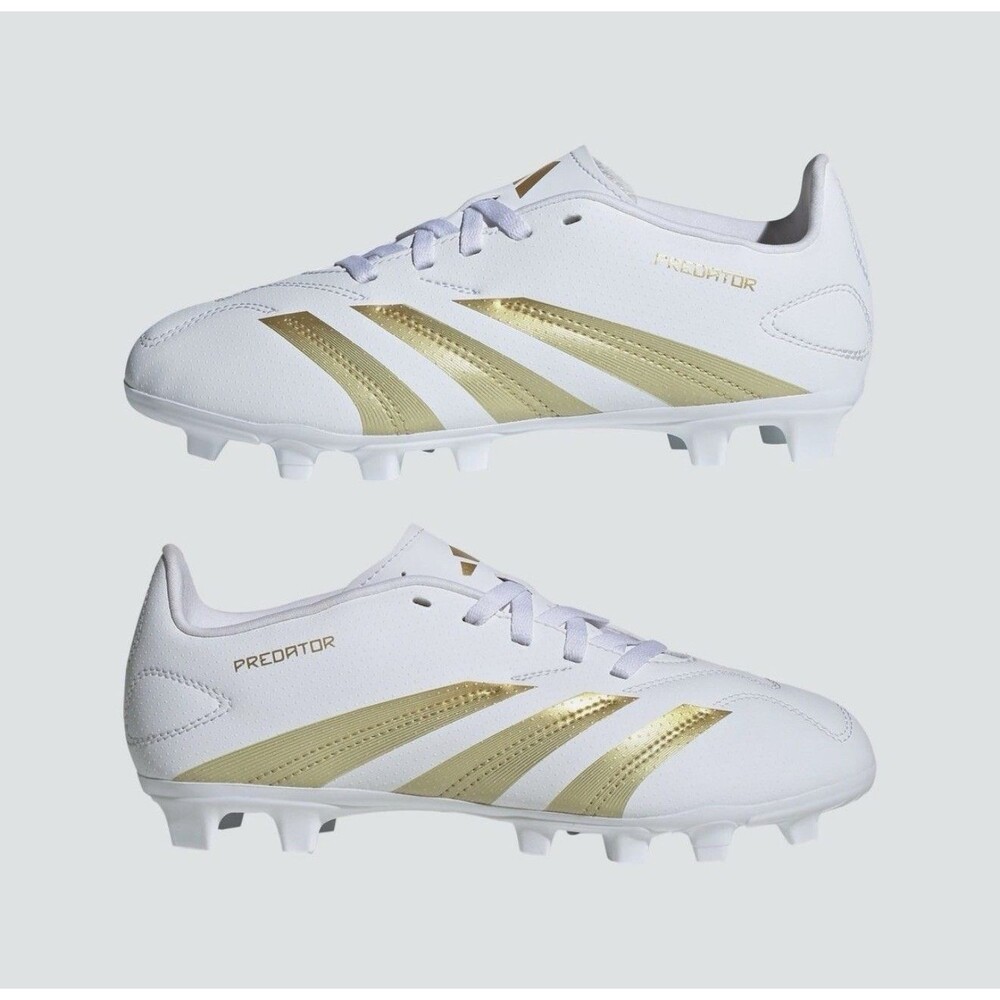 adidas Predator Football Cleats White/Gold Men’s US 11 Medium